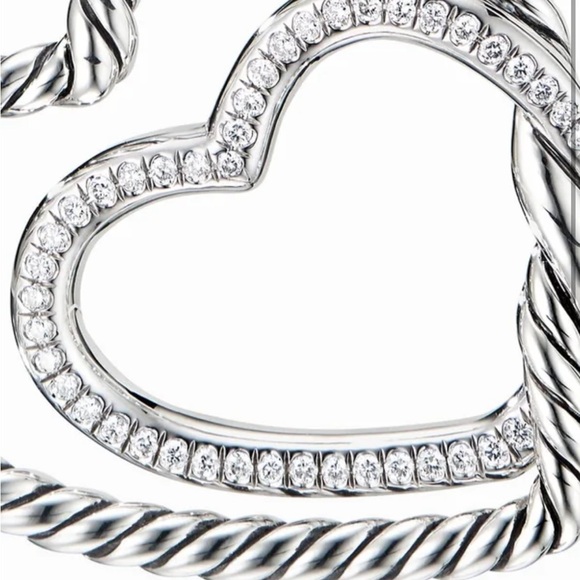 David Yurman Gold and Silver Heart Necklace Brand new - Picture 6 of 7